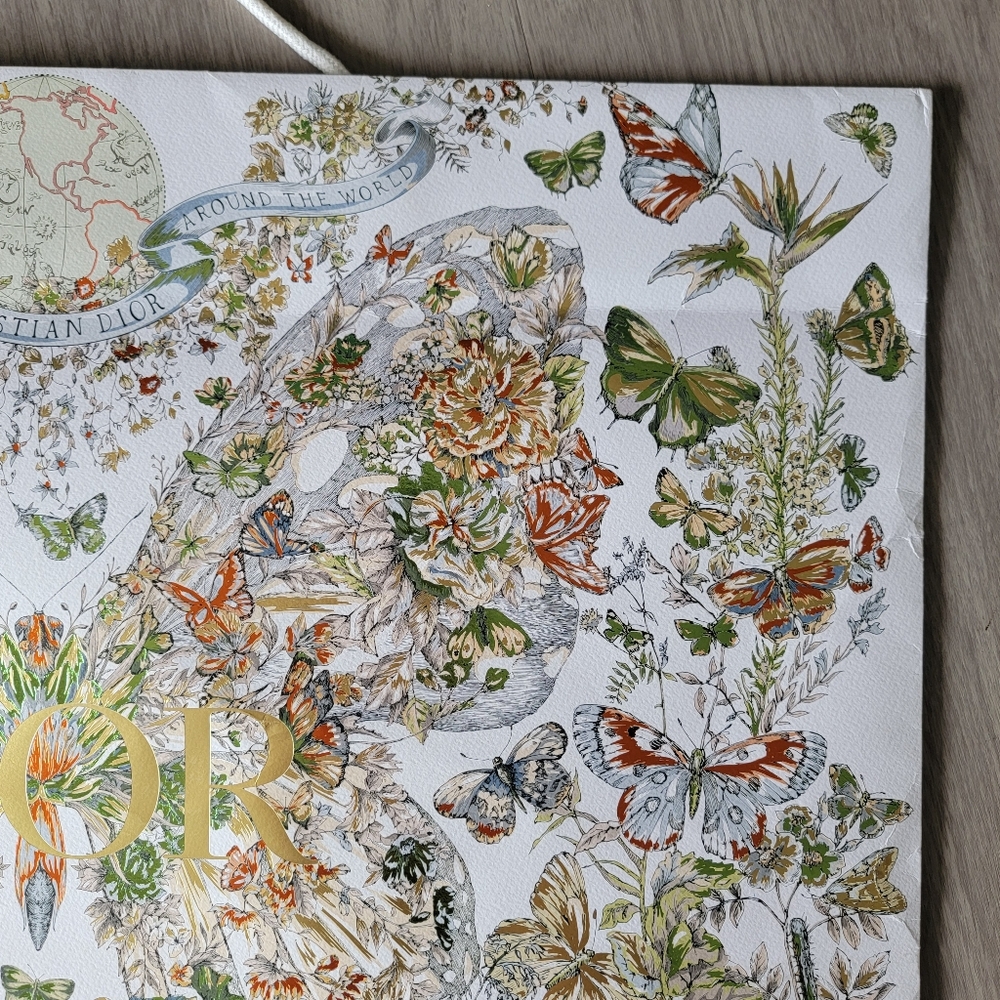 Large Limited Edition Authentic Dior Butterfly Sh… - image 8
